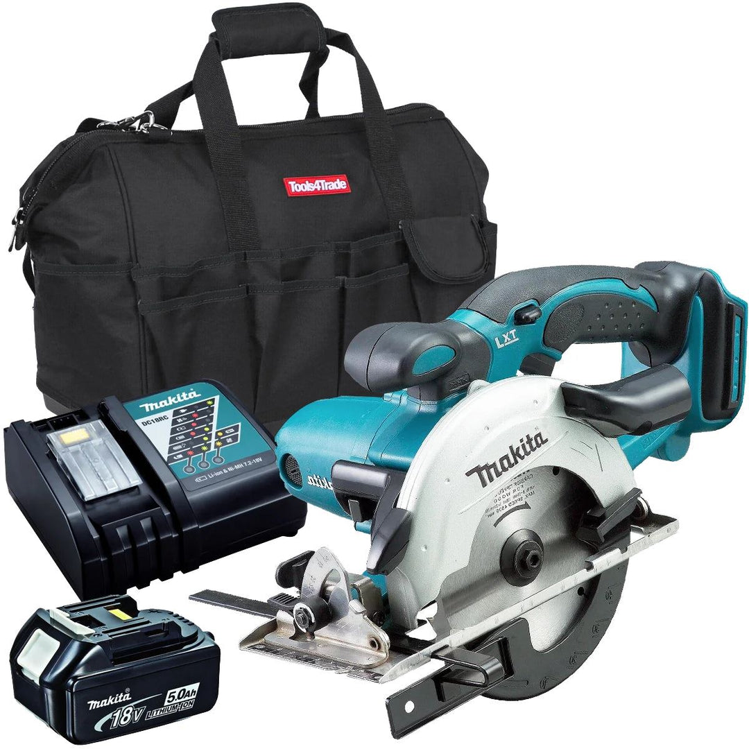 Makita DSS501Z 18V 136mm Circular Saw With 1 x 5.0Ah Battery Charger &amp; Bag
