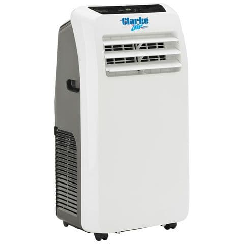 Clarke AC10050 Air Conditioner With Dehumidifier 3 Speed Fan Remote Control 2.6Kw/9000Btu