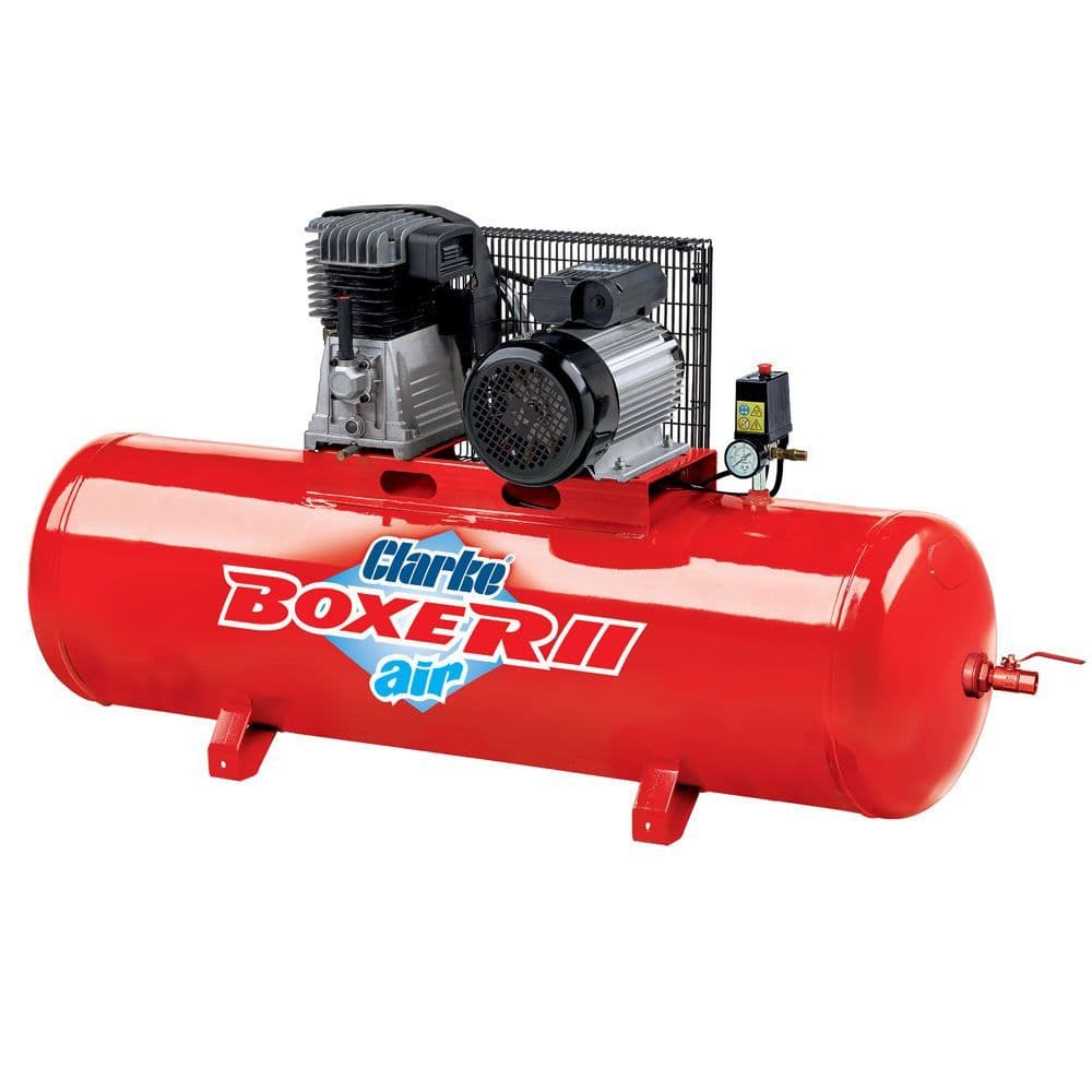 Clarke BOXER II 18/200 O/L Industrial Air Compressor 200L 18Cfm 4Hp 230V~50Hz
