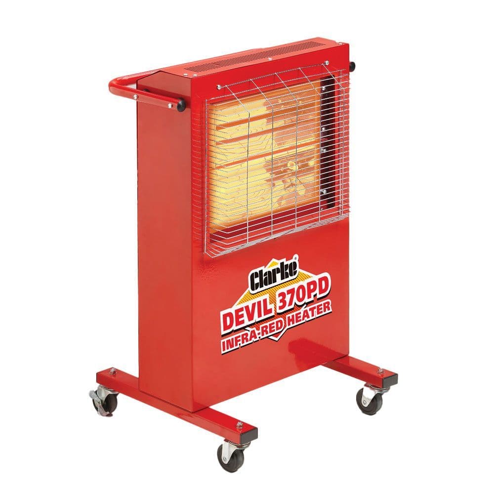 Clarke Devil 370PD Quartz Halogen Infra-red Heater 2.8Kw / 11000Btu 220V~50Hz