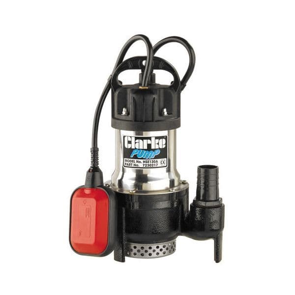 Clarke HSE130A Submersible Water Pump 140 Litres/Min 240V~50Hz