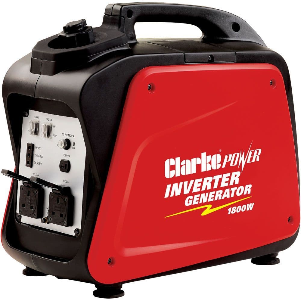Clarke IG2000D Leisure Inverter Petrol Generator 1.8Kw 1 x 12VDC 2 x 230V~50Hz