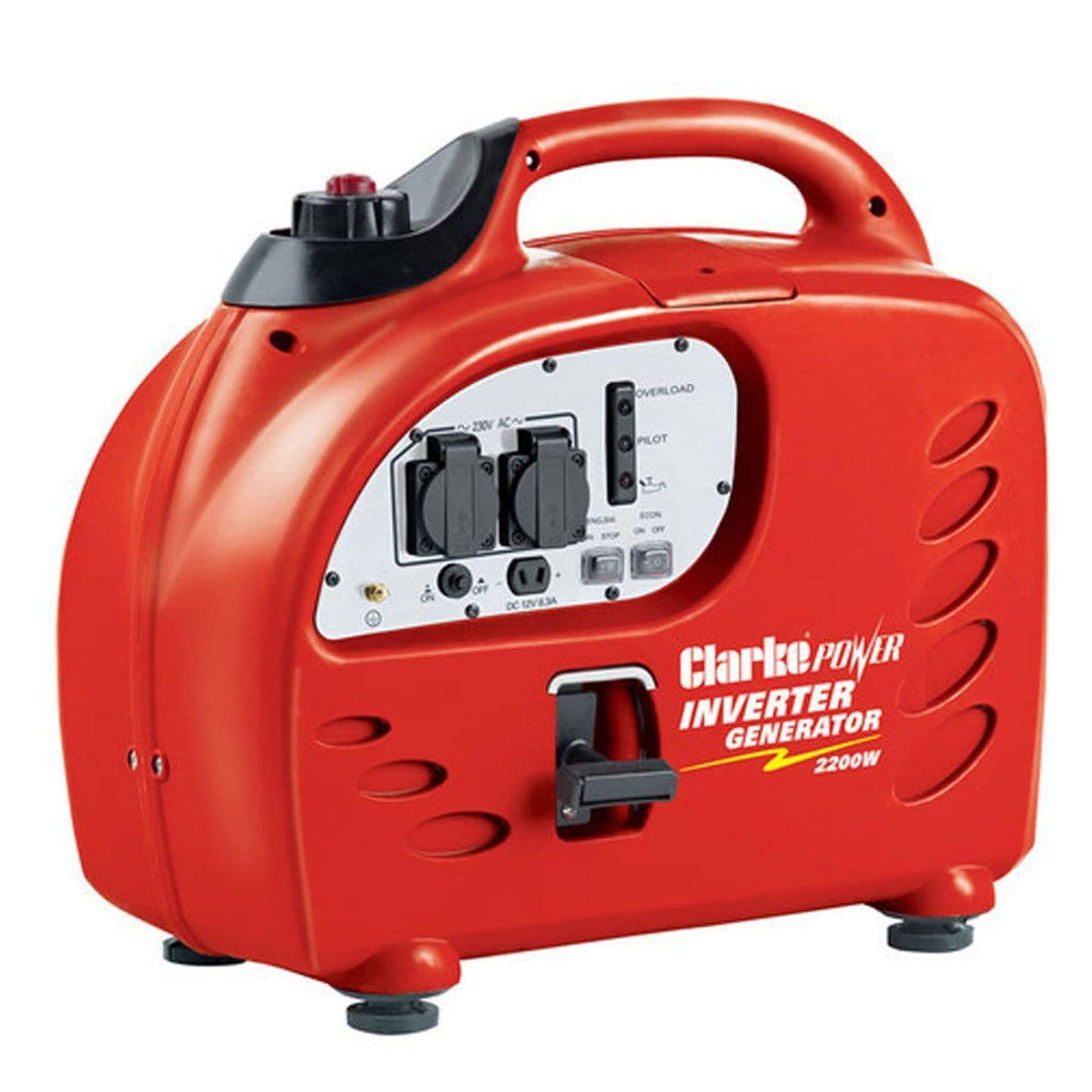 Clarke IG2200A Leisure Inverter Petrol Generator 2200W 12VDC And 2x230V~50Hz