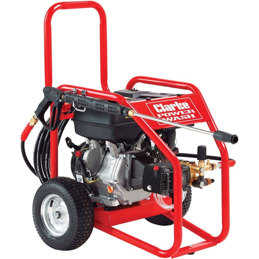 Clarke PLS265B Heavy Duty Petrol Powered Pressure Washer 16.5 l/min 13 HP 3263PSI