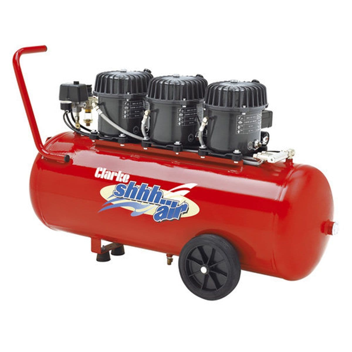 Clarke ShhhAir 150/100 Quiet Run Compressor 150 Ltrs / Min With 100 Litre Air Receiver 240V~50Hz