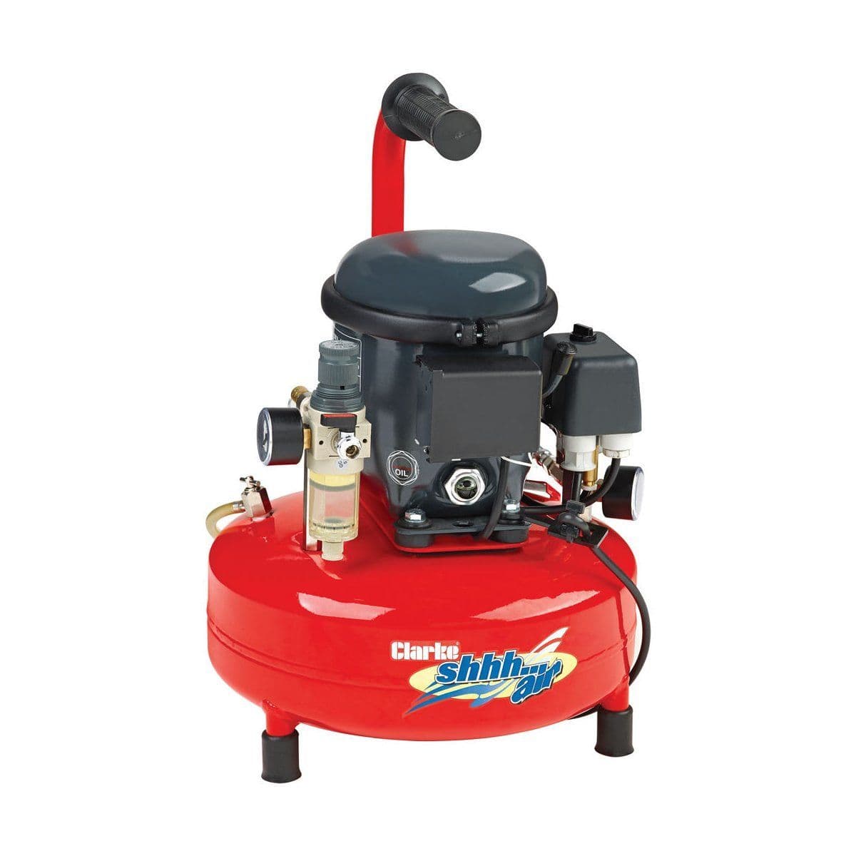 Clarke ShhhAir 30/9 Quiet Run Compressor 116 psi, 0.88 cfm 9 Litre Air Receiver 220-240V~50Hz