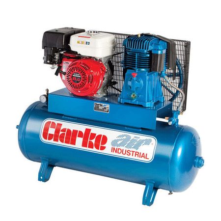 Clarke SP27EC150 Petrol Driven Heavy Duty Air Compressor (E/S) 150L 8hp