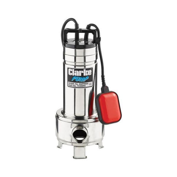 Clarke SWP900A Heavy Duty Submersible Sewage Pump 350 Litres/Min 240V~50Hz