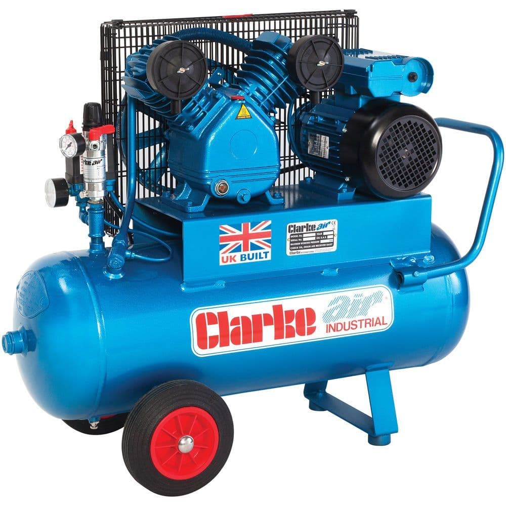 Clarke XEPV16/50 (OL) Mobile Air Compressor 50L Receiver 14CFM 3Hp 220V~50Hz