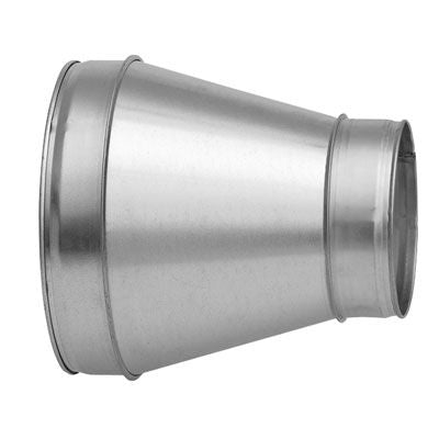 Lindab Concentric. RCL Fabricated Long Reducer For Circular Spiral Ducting 80mm To 800mm