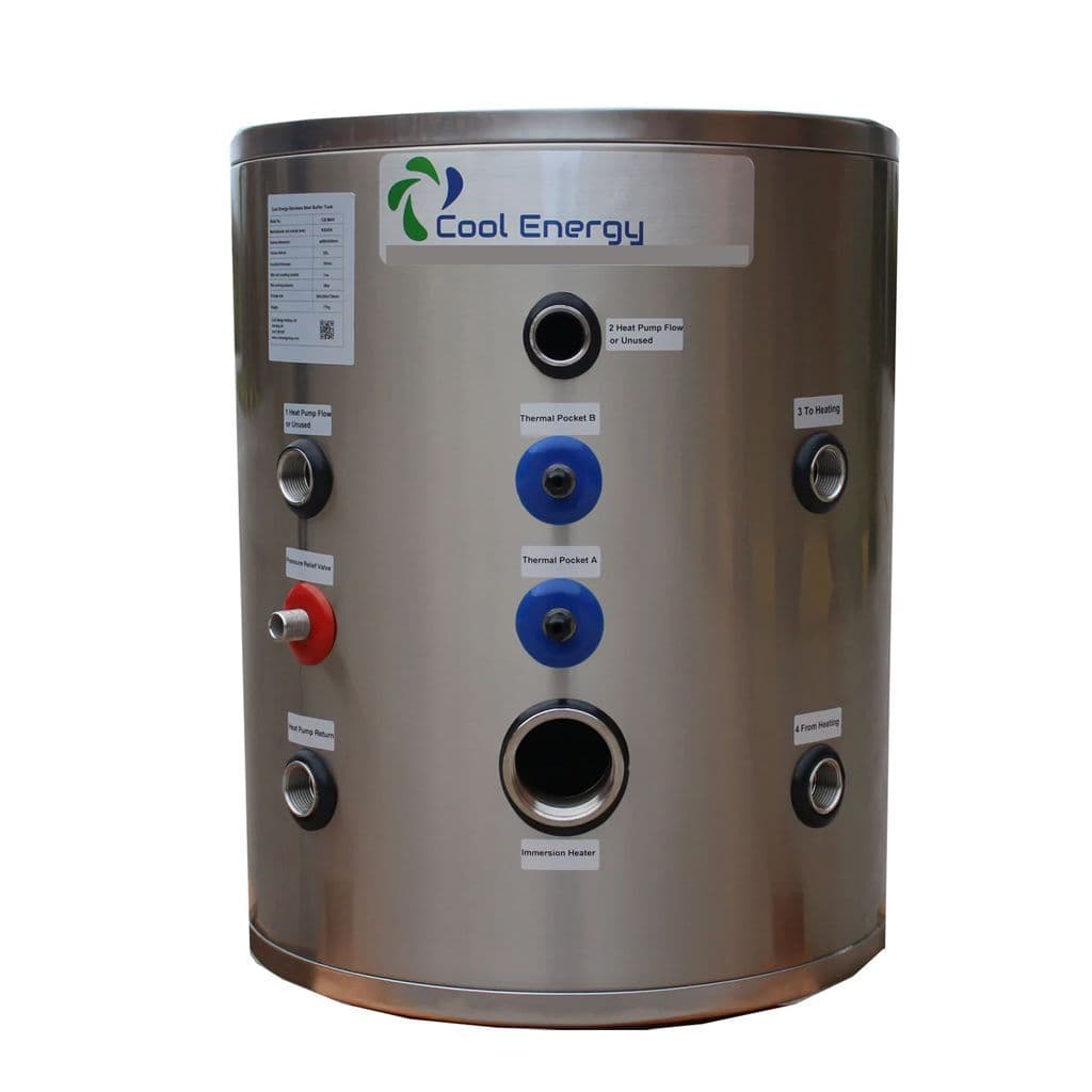 Cool Energy CE-B120 Stainless Buffer Tank Single Coil Sanitary Tank 120L Cool/Heating Systems