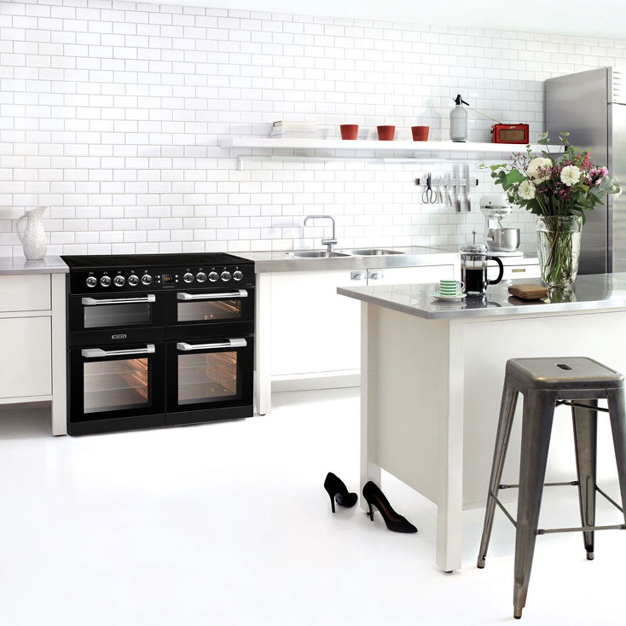 Leisure Cuisinemaster CS100C510K 100cm wide Electric Range Cooker with Ceramic Hob - Black