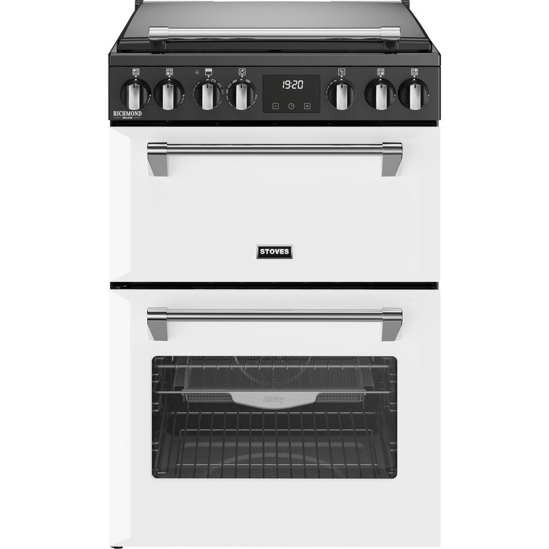 Stoves 60cm wide Double Oven Dual Fuel Richmond DX MRA 60DF Mini Range Cooker - Ice White