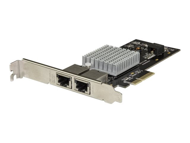 TieDex UK StarTech.com Dual Port 10G PCIe Network Adapter Card - Intel-X550AT 10GBASE-T PCI Express 10GbE Multi Gigabit Ethernet 5 Speed NIC 2port - network adapter - PCIe 3.0 x4 - 10Gb Ethernet x 2