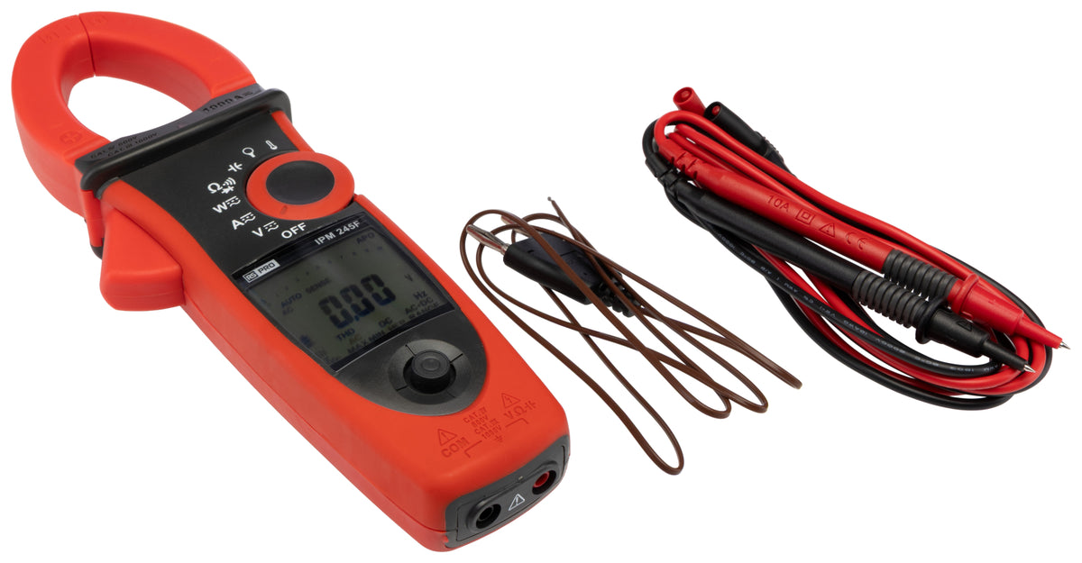TieDex UK IPM245F Clamp Meter, 1 kA 1 kA 1000 V dc 1000 V ac CAT IV, CAT III Non-Contact Voltage Detector, RSCAL