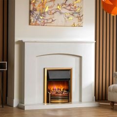Dimplex Lerwick Optiflame 3D Inset Electric Fire - Brass - LED20BR3D