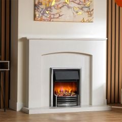 Dimplex Lerwick Optiflame 3D Inset Electric Fire - Chrome - LER20CH3D