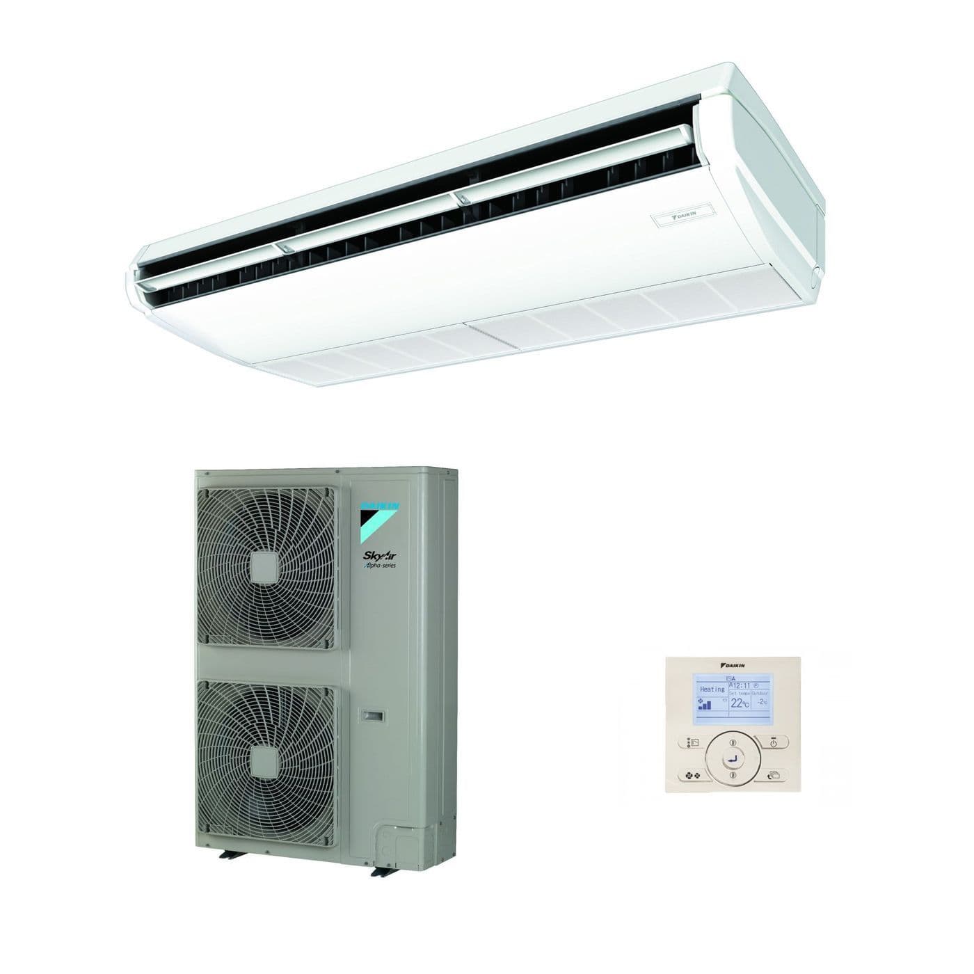 Daikin Air Conditioning Ceiling Suspended Advance Inverter Heat Pump FAA100A+RZASG100MV1 10Kw/36000Btu R32 A++ 240V/415V~50Hz