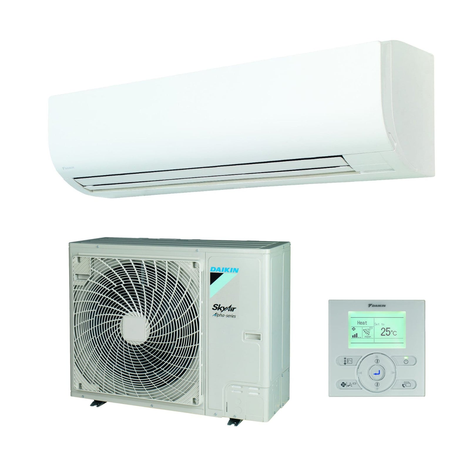 Daikin Air Conditioning FAA71B + RZAG71N Wall Mounted Inverter Heat Pump 7Kw/24000Btu R32 A++