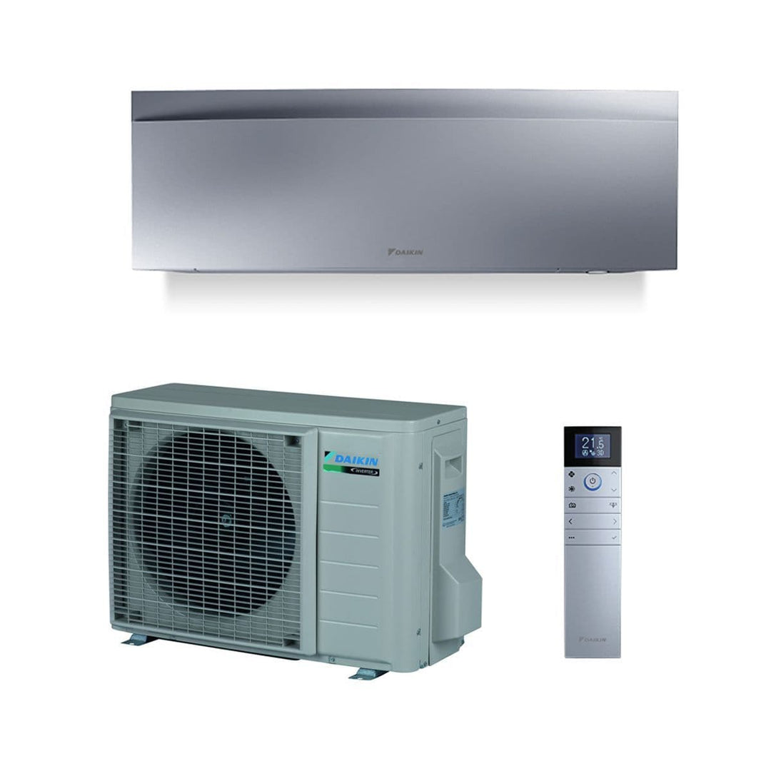 Daikin Air Conditioning FTXJ25AS RXJ25M9 Emura Silver Wall Heat Pump Air Purifier 2.5Kw/9000Btu R32