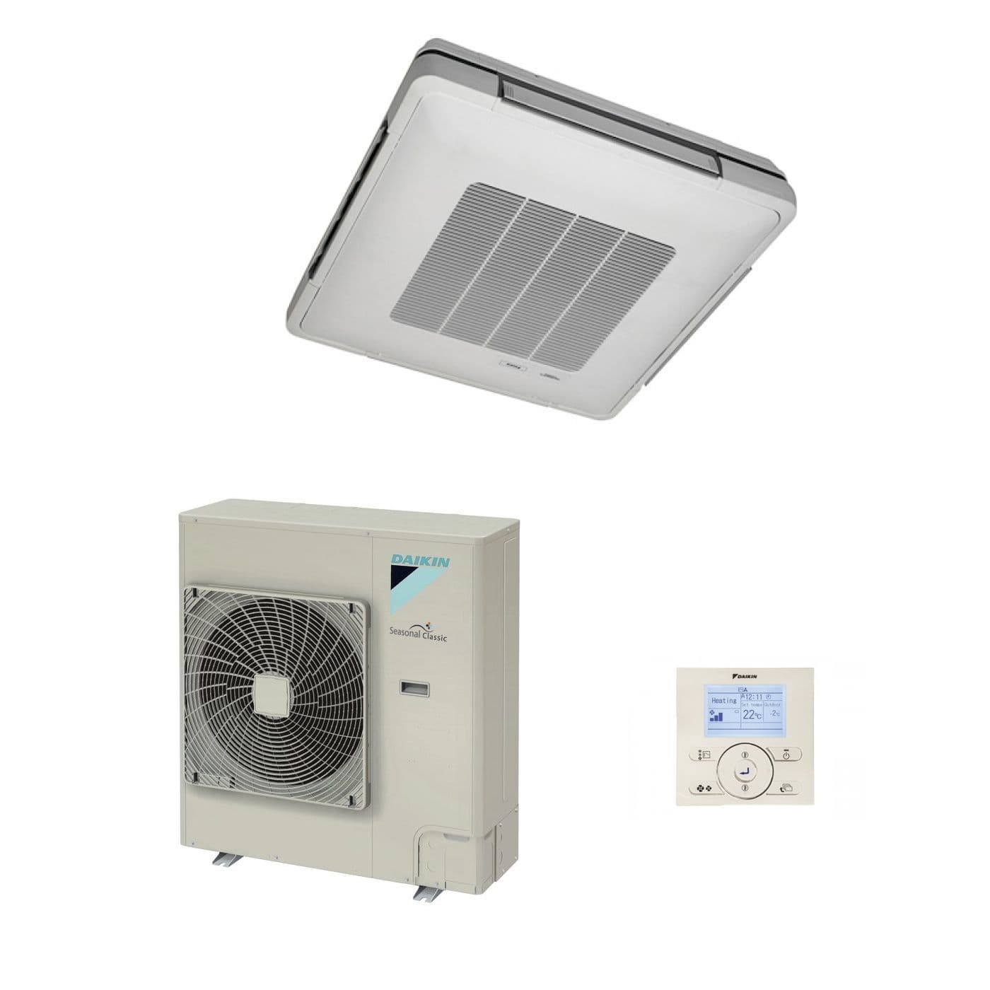 Daikin Air Conditioning FUA125A Under Ceiling Cassette 12.5Kw/42000Btu A+ R32 240V/415V~50Hz