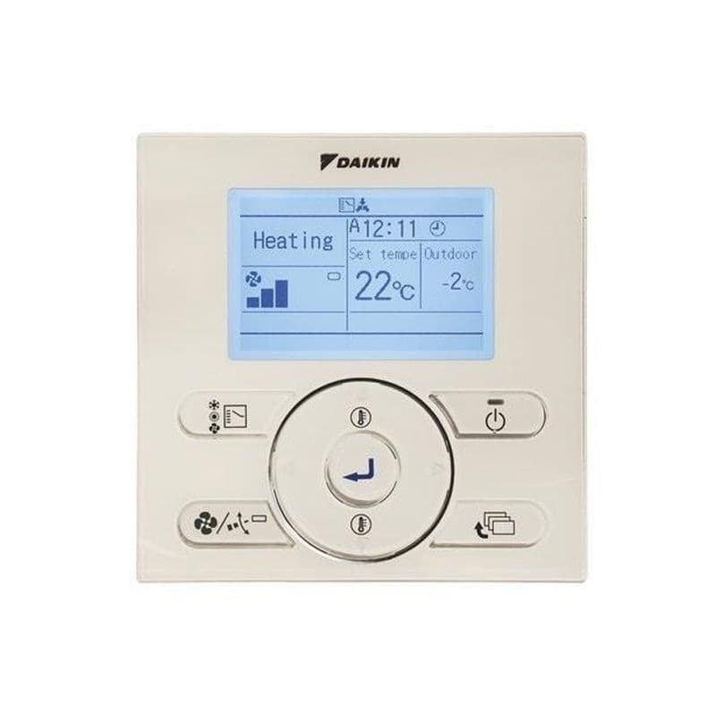 Daikin Air Conditioning Hard Wired Remote Controller BRC1E52A For Single-split, Multi-split, Super Multi, SkyAir