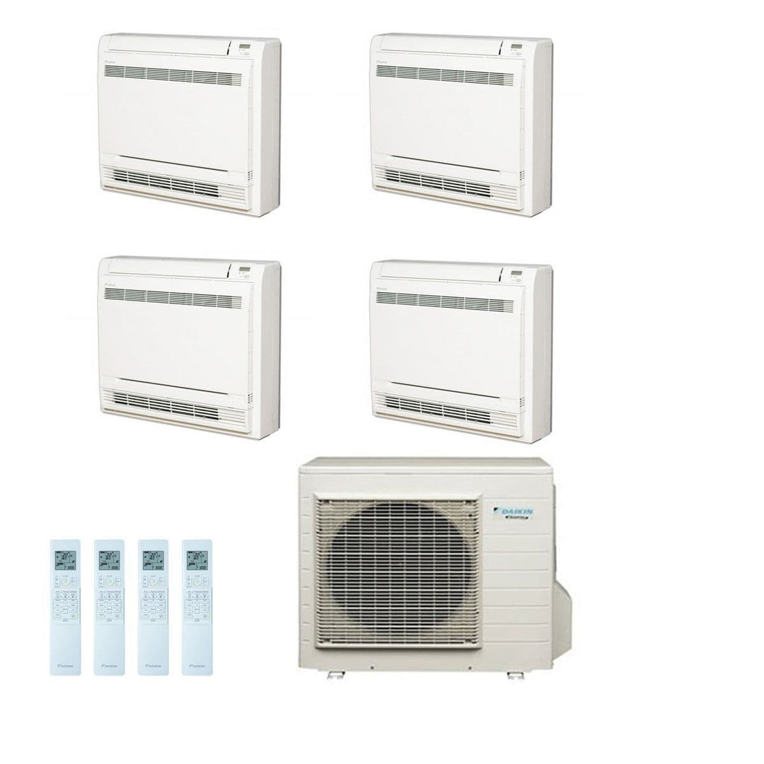 Daikin Air conditioning Multi 4MXS68F Heat Pump Inverter 4 x FVXS25F (2.5Kw/9000Btu) Floor/Console A+ 240V~50Hz