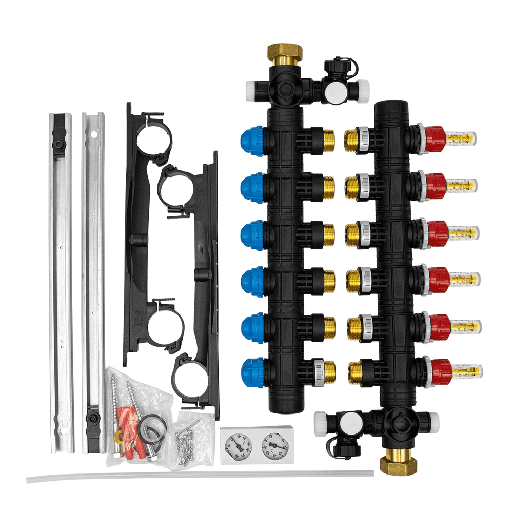 Daikin Air Conditioning Underfloor Heating Collector (plastic) ECOLLECTRMX6A Six Circuits