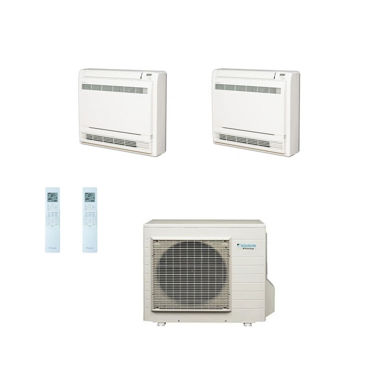 Daikin Air Conditioning Daikin Multi 4MXS80E Heat Pump Inverter 2 x FVXS50F (5Kw17000Btu) Floor/Console A+ 240V~50Hz