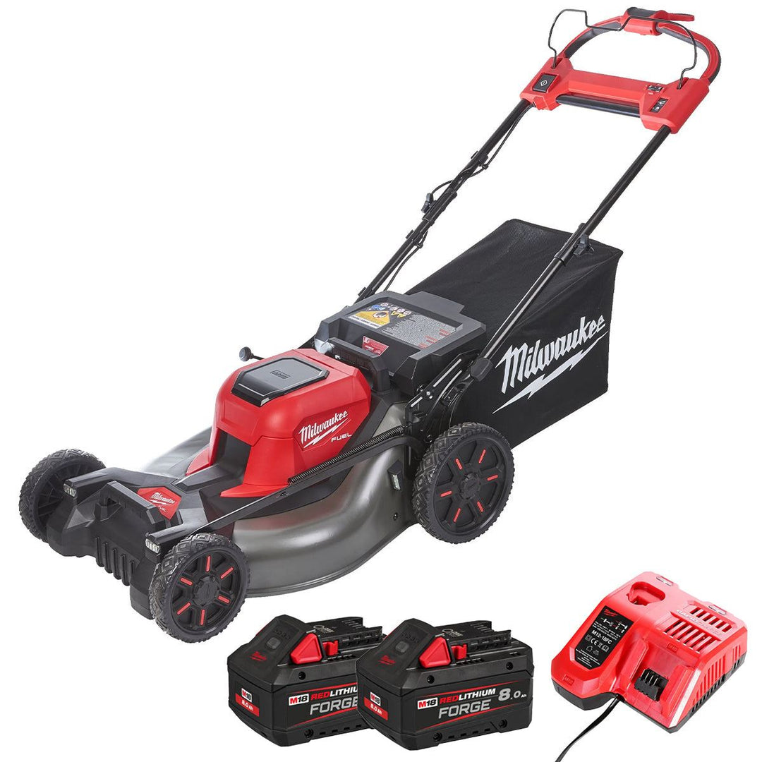 Milwaukee M18F2LM53 36V FUEL Brushless 53cm Self Propelled Lawn Mower with 2 x 8.0Ah Battery &amp; Charger