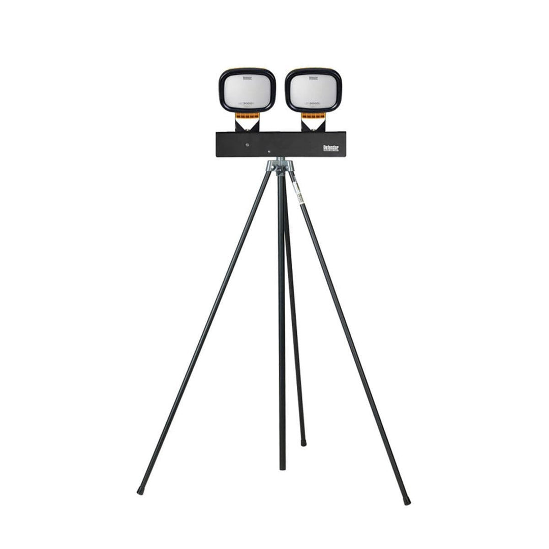 Defender LED6000S E705630 Twin Head Floodlight with Swing Leg Tripod 10000 Lumens 110V~50Hz