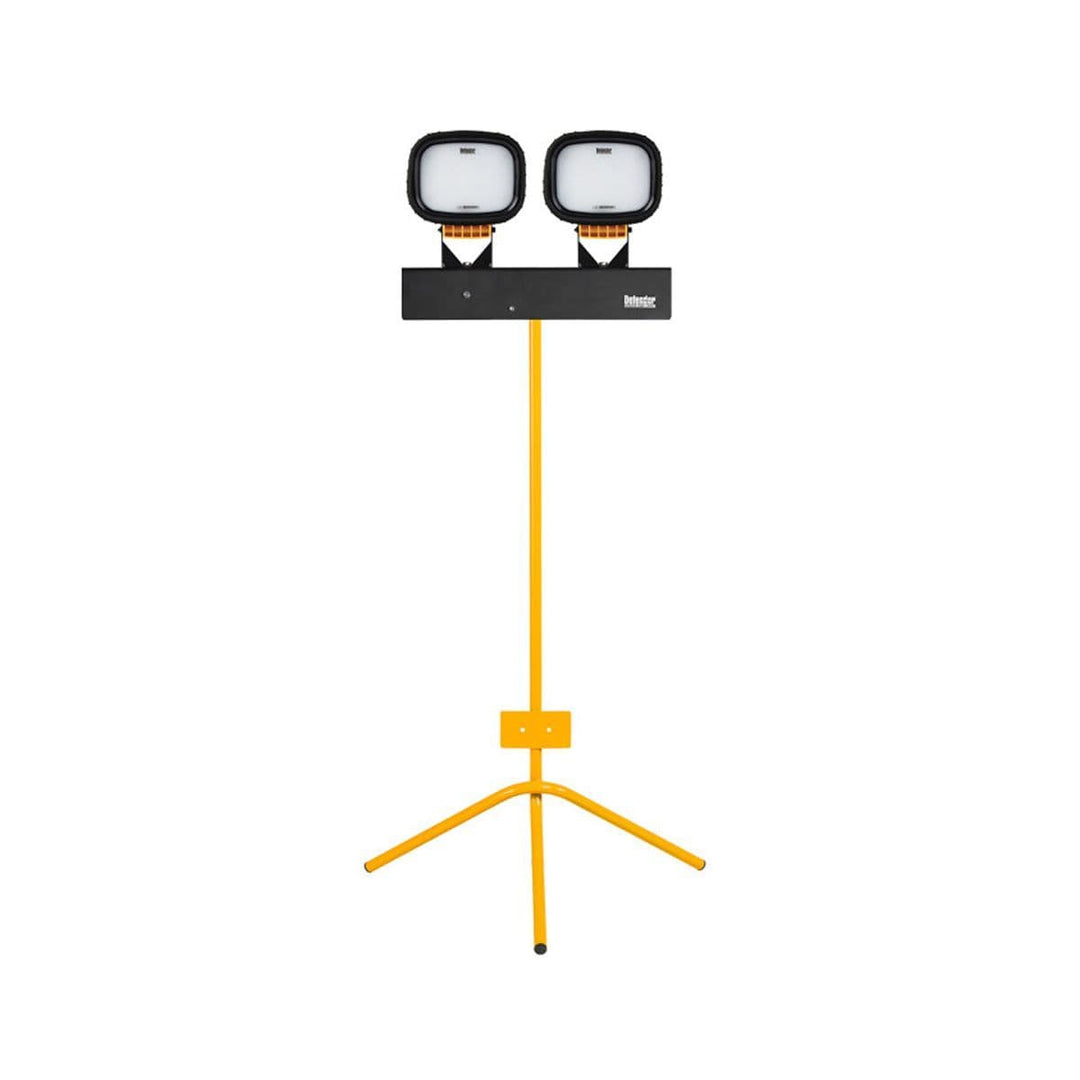 Defender LED6000S E705664 Twin Head Floodlight with Fixed Leg Tripod 10000 Lumens 110V~50Hz