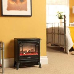 Dimplex MicroStove Freestanding Optiflame Electric Stove Fire - Black - MCFSTV12E