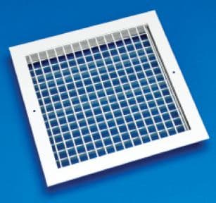 Lindab Double Deflection Grille With Damper White Finish 100mm to 600mm