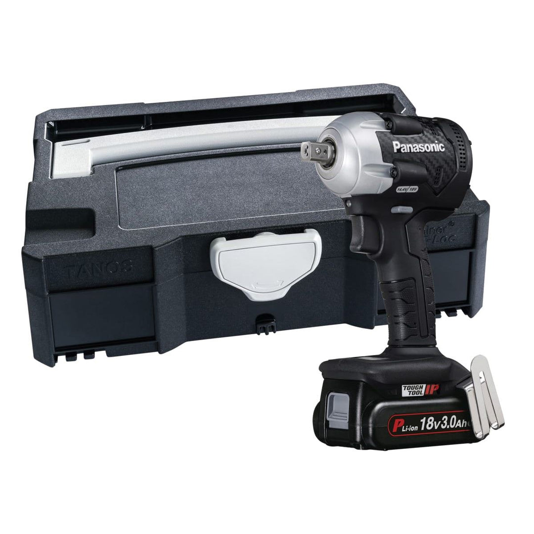 Panasonic PAN75A8PN EY75A8PN2G 18V 1/2in Impact Wrench &amp; Systainer Case 2 x 3.0Ah Li-ion Batteries &amp; Charger