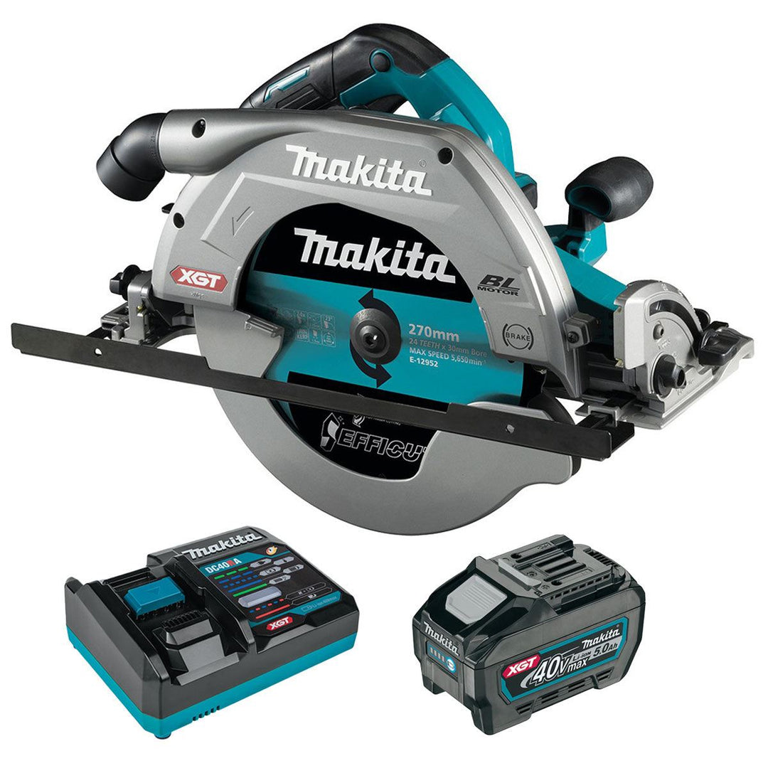 Makita HS011GZ 40Vmax XGT Brushless Circular Saw with 1 x 5.0Ah Battery & Charger