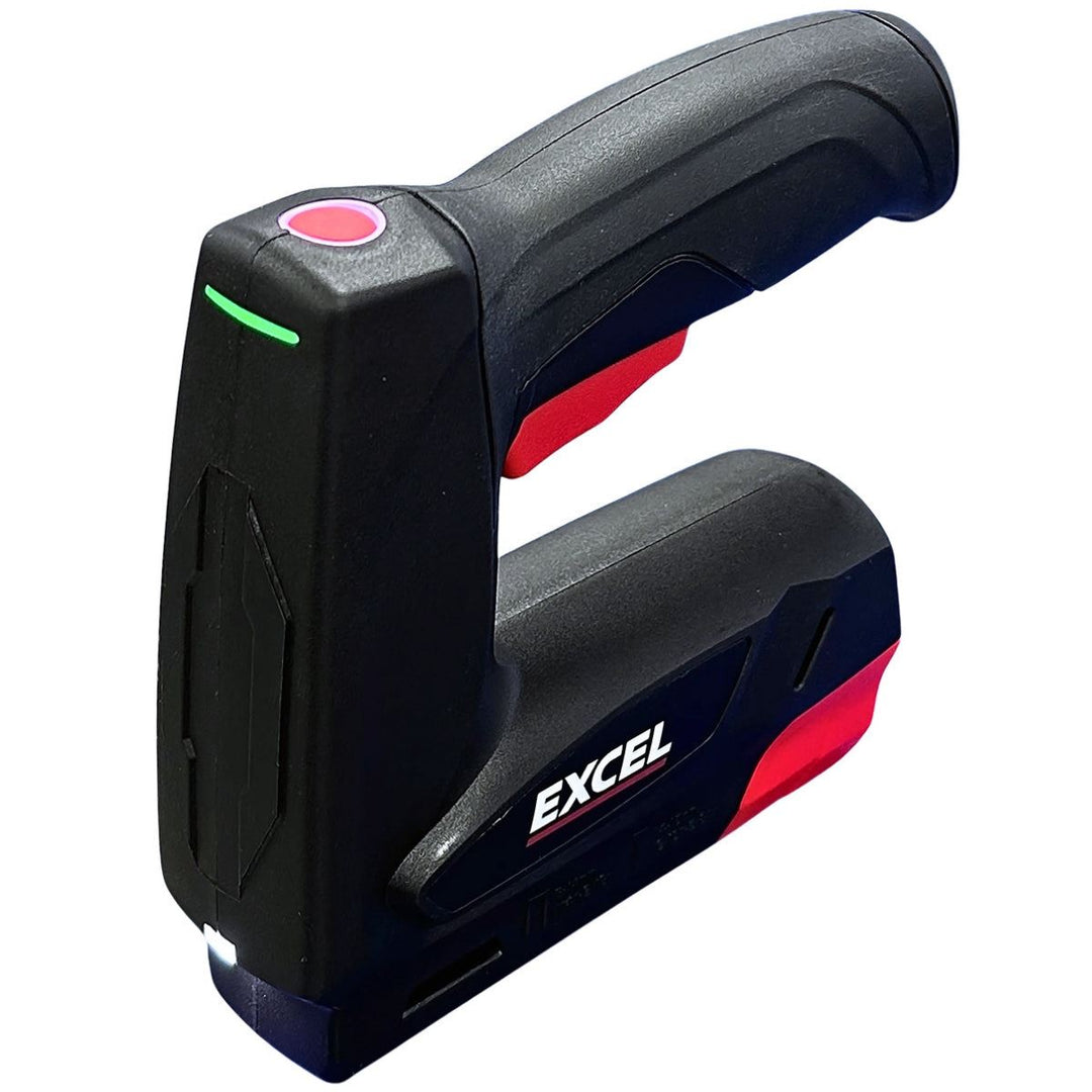 Excel 4V Cordless 2-in-1 Stapler Nailer Gun with Rechargeable Battery