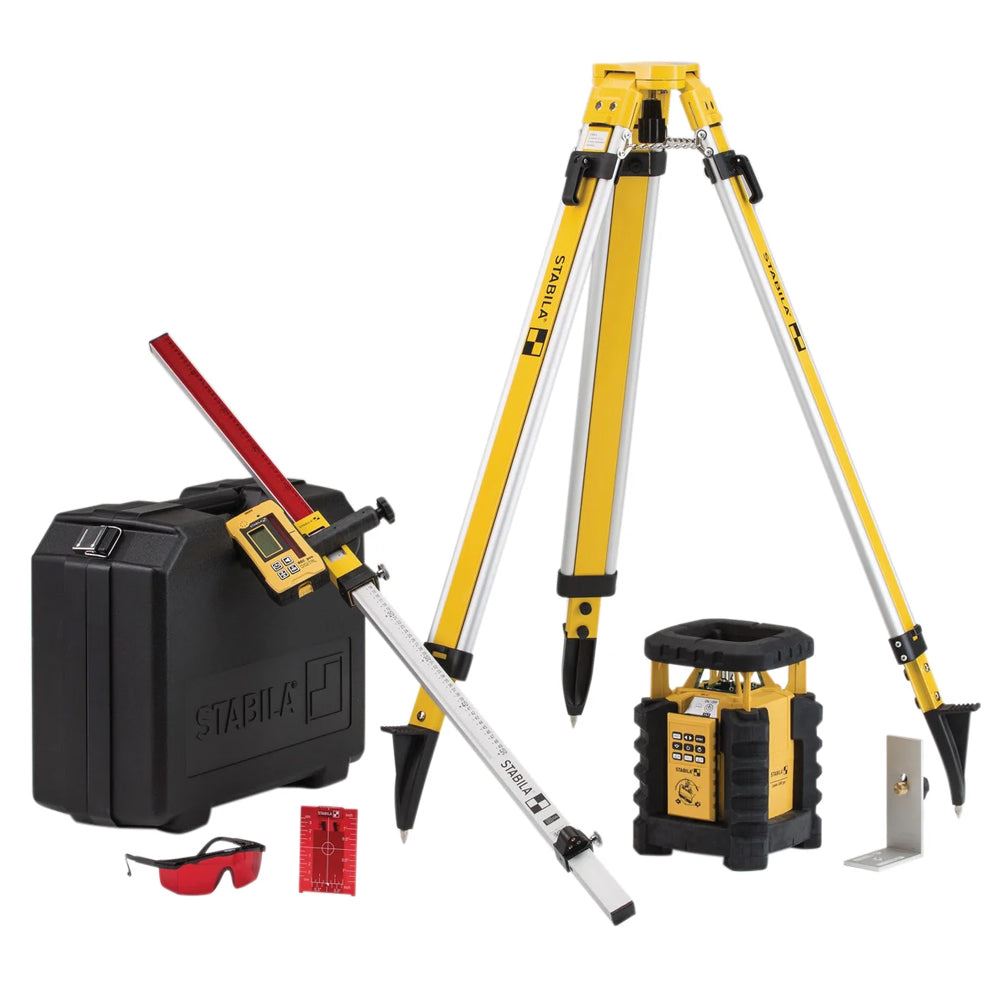 Stabila STBLAR350SET LAR 350 Rotation Laser L-Set High Precision Leveling Tool for Accurate Measurements 19111