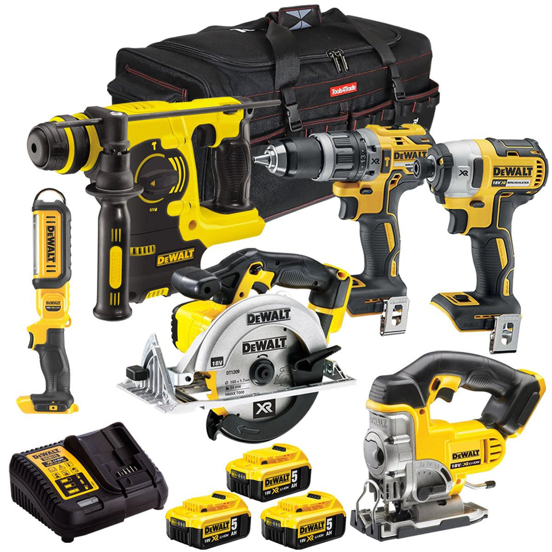Dewalt DCK6991T4T 18V 6 Piece Combo Kit with 3 x 5.0Ah Battery & Charger