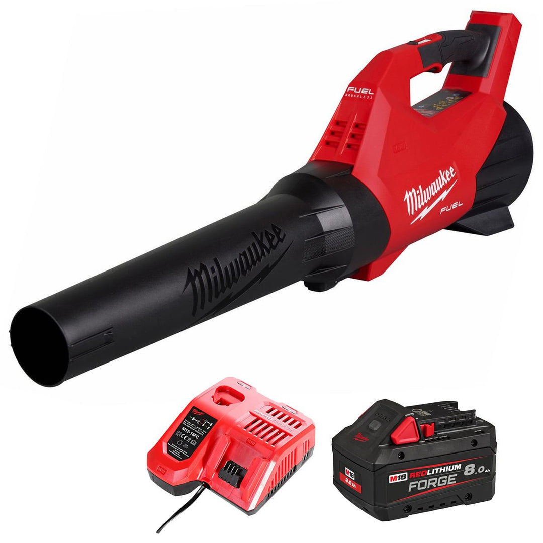 Milwaukee M18FBLG3-0 18V Fuel Brushless Blower with 1 x 8.0Ah Battery &amp; Charger