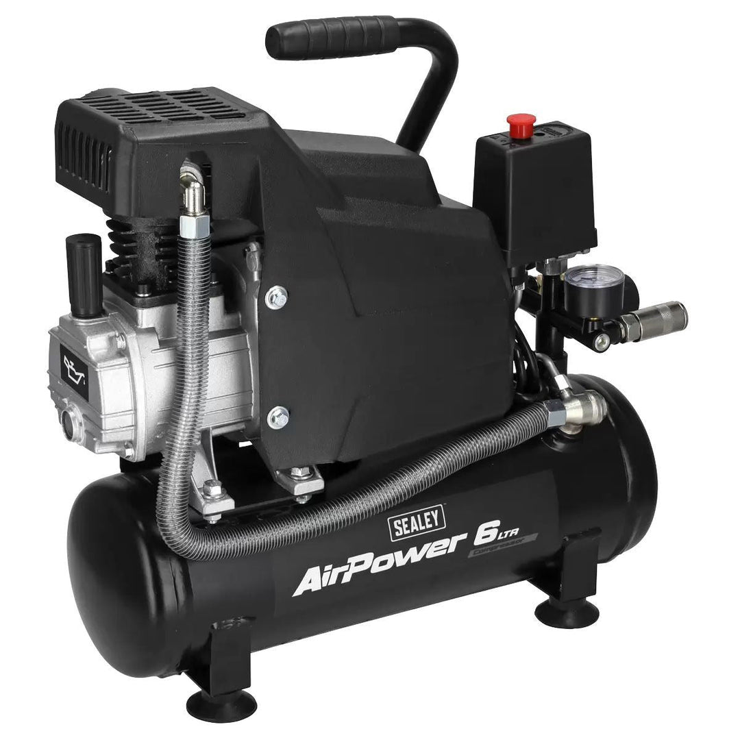 Sealey SAC0620A 6L Direct Drive Air Compressor 230V/13A Compact, Powerful & Reliable for Workshops