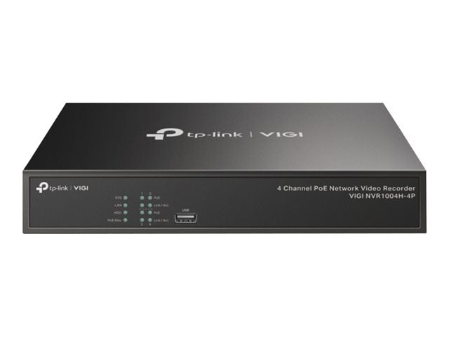 TieDex UK TP-Link VIGI NVR1004H-4P V1 - standalone NVR - 4 channels