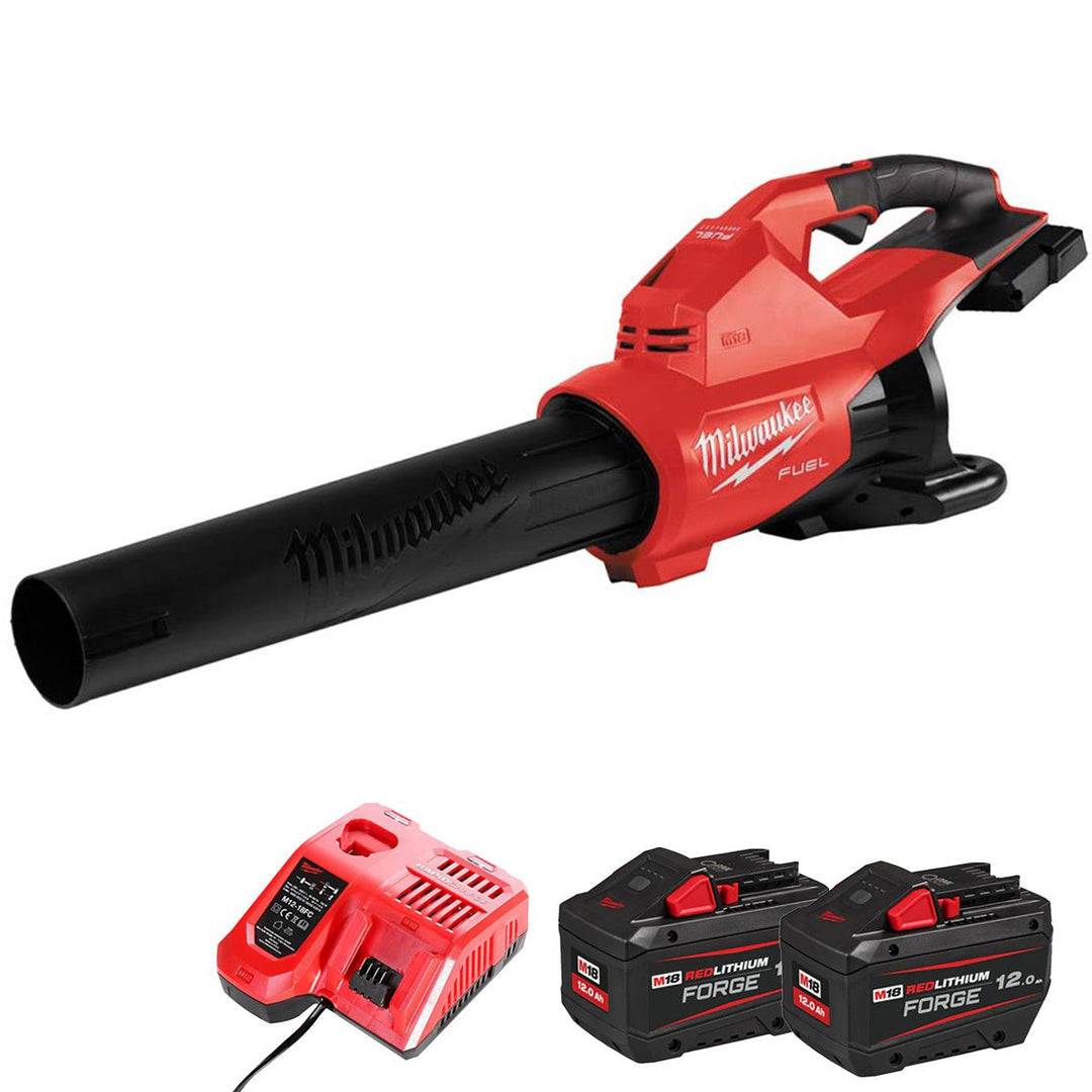 Milwaukee M18F2BL-0 36V Fuel Brushless Dual Battery Blower with 2 x 12.0Ah Battery &amp; Charger