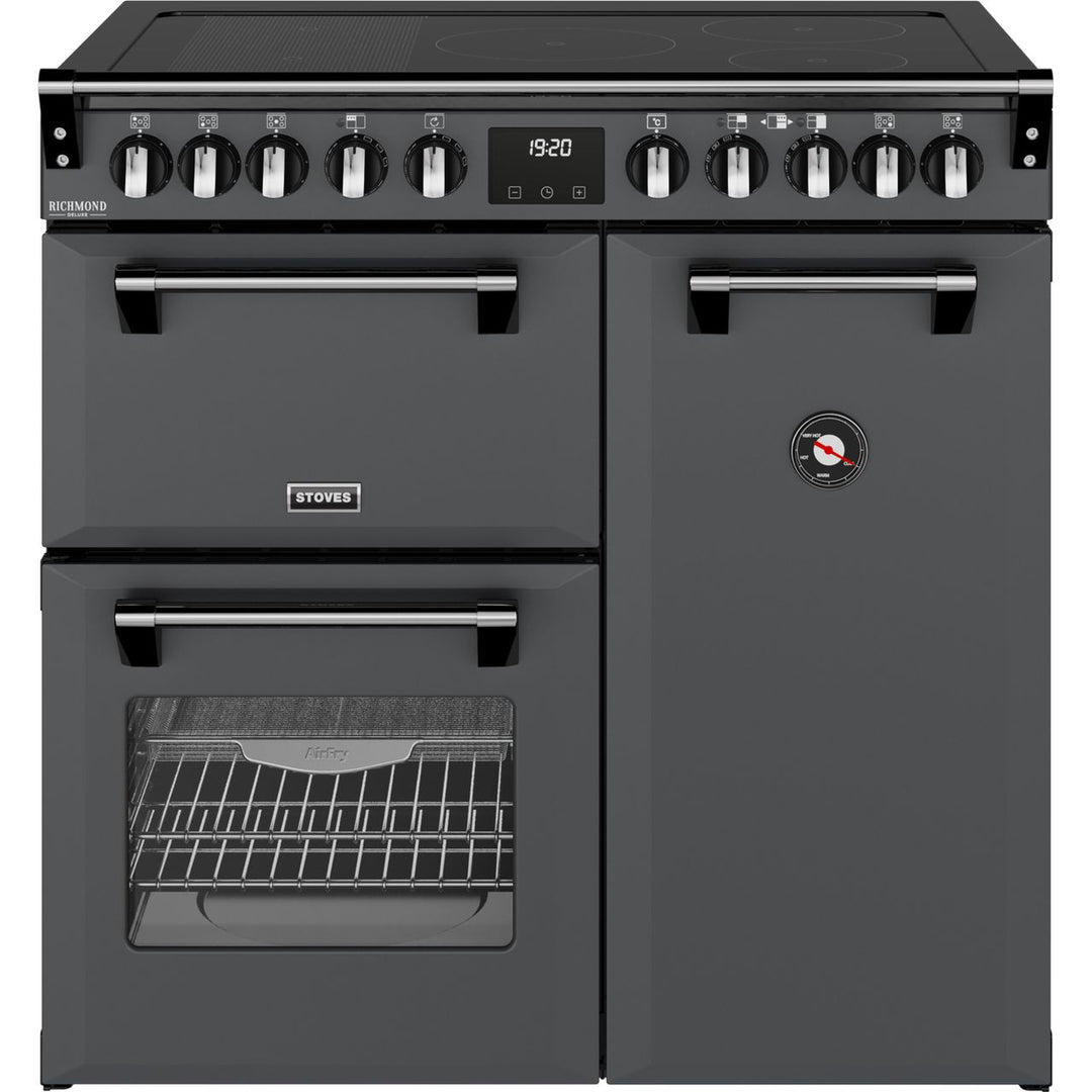 Stoves Richmond DX 90Ei 90cm wide Electric Range Cooker with Induction Hob - Anthracite