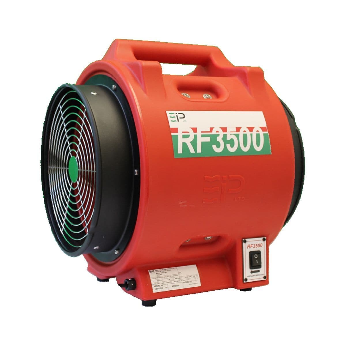 Ebac Industrial Ebac RF3500 10965RB-GB Power Fan Heavy Duty Power Extractor Ventilator 3500m3/hr 110V~50Hz