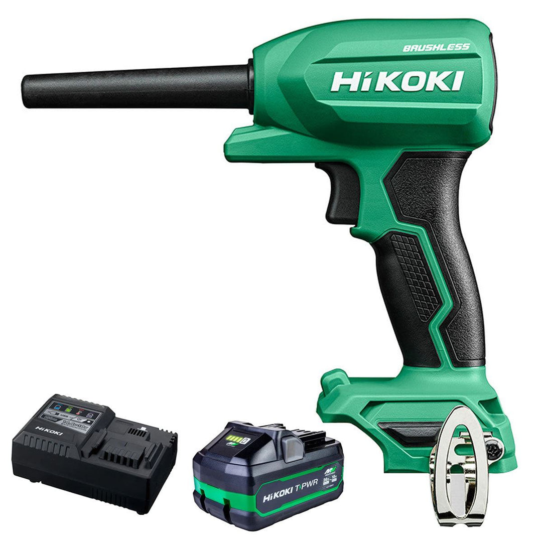 Hikoki RA18DAW4Z 18V Brushless Air Duster with 1 x 4.0Ah/8.0Ah Battery & Charger