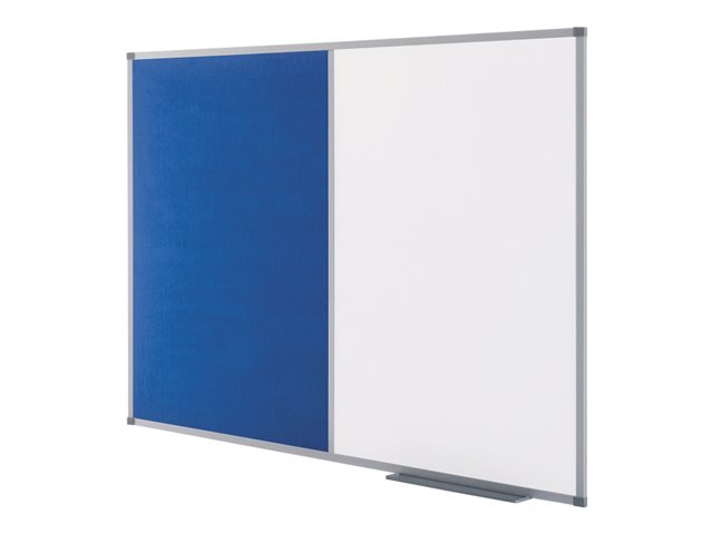 TieDex UK Nobo Elipse Classic - combo board: whiteboard, bulletin board - 1200 x 900 mm - white, blue