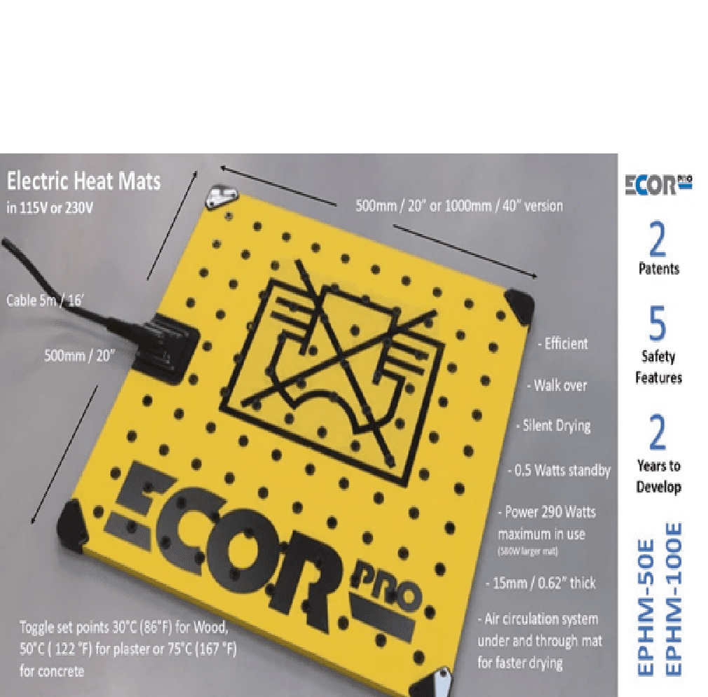 EcoPro Ecor-Pro EPHM-50E Adjustable Electric Heat Mat