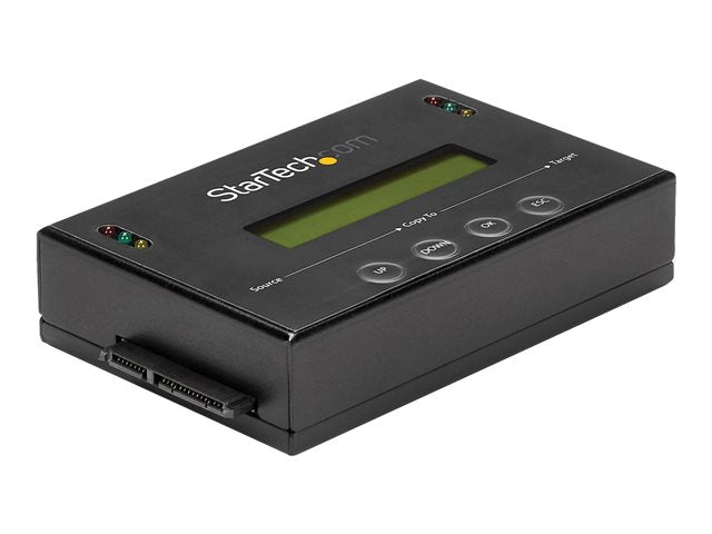 TieDex UK StarTech.com 1:1 Hard Drive Duplicator and Eraser for 2.5" & 3.5" SATA HDD SSD - LCD & RS-232  - 14GBpm Duplication Speed - Cloner & Wiper (SATDUP11) - hard drive duplicator