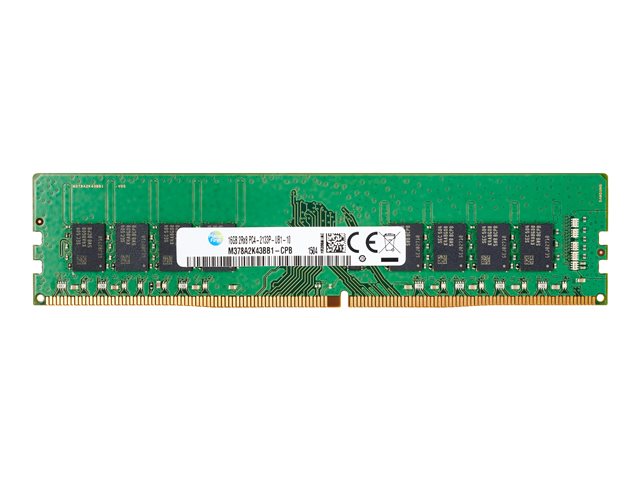 TieDex UK HP - DDR4 - module - 16 GB - DIMM 288-pin - 2400 MHz / PC4-19200 - unbuffered